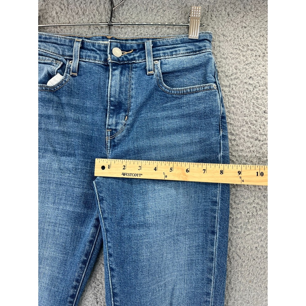 Levis Premium Jeans Womens 26 721 High Rise Skinny Light Wash Stretch Distressed - Picture 5 of 15